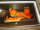 Vintage Snap-on Tools Lingerie Pinup Girl Wooden Wall Clock Super Charger Nos
