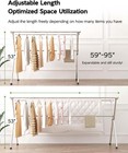Clothes Drying Rack 95 Inches Folding Outdoor Indoor  Drying Rack Clothing