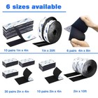 6pair Hook And Loop Tape 4in X 8in  Self Adhesive Sticky Back Interlocking Ny   