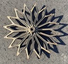 Antique 17    Cast Iron Crowfoot Cultipacker Wheel Farm Tool Garden Art Decor