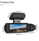 1080p Dual Dash Cam Front   Interior Camera Dvr     Night Vision