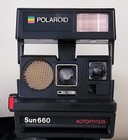 Vintage Polaroid Sun660 Autofocus 600 Land Film Camera   tested   Works  
