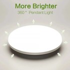 Ultra-thin Round Led Ceiling Lamp Waterproof Flush Mount Fixture 6500k Daylight