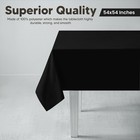 Utopia Kitchen Square Table Cloth 2 Pack 54x54 Inches  Black   Tablecloth   