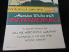 Vtg Ticonderoga Pencil Ink Blotter Moline Mercantile Company Kansas Ks