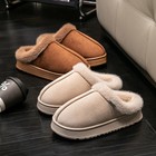 Warm Plush Slippers Fluffy Slip Resistant Thick Fluffy House Indoor Winter Shoes
