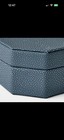 Threshold Designed With Studio Mcgee Faux Shagreen Storage Decor Box  Blue
