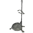 Antique Victorian Cast Iron Umbrella fireplace Tool bathroom Towel   Soap Stand