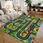 Interactive Kids Children s Rugs Town Road Map City Rug Play Village Mat 13 Type