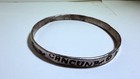 Sterling Silver 925 Cancun Mexico Bangle Bracelet Hammered Aztec Stamped 19 2g 