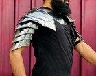 Medieval Knight Steel Pair Of Pauldrons With Gorget Set Larp Cosplay   Roleplay