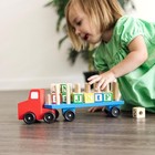 Melissa   Doug Alphabet Blocks Wooden Truck Educational Toy