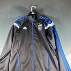 Adidas Mens Jacket Size L  Black San Jose Earthquakes Soccer Club Logo Full Zip