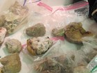 Mixed Lot Of Indiana Kentucky Geode Crystal Crinoid Calcite Lot Of  25lbs