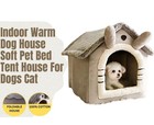 Indoor Warm Dog House Soft Bed Tent House For Dogs Cat Bed Removable Cushion 