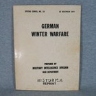 German Winter Warfare Manual Special Series No 18 War Dept Wwii 1943 Reprint