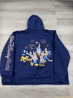 Walt Disney World Hoodie Womens 2xl Blue 50th Anniversary Sweatshirt Full Zip