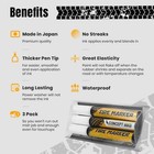 Conceptinks Premium Tire Marker Pens  White Waterproof Paint Markers 