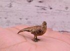 Amazing Antique Austrian Vienna Cold Painted Bronze Figure Of Tiny Pheasant