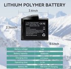 2 Pack 7 4v 3500mah Rechargeable Battery For Heated Gloves  Socks  Hats  Mittens