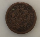 1849 Braided Hair Large Cent 1c Bn Copper Philadelphia Business Strike Km 45