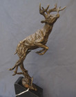 Vintage Bronze Sculpture Statue Animal Marble Deco J b Paris Rare Decor Rare Old