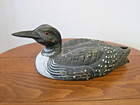 Carved Wooden Common Loon 12  Rustic