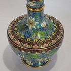 Cloisonne Vase Floral Pattern  6 5   Tall