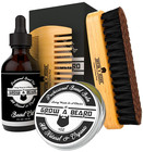Beard Brush  Beard Comb  Beard Oil    Beard Balm Grooming Kit For Men s Care  Tr