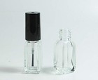 6pcs 3ml 0 1oz Mini Empty Refillale Clear Glass Nail Polish Storage Container   