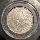 A Good-looking 1870 Peru Un Sol Crown-sized Silver Coin - All Details Showing