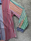 Vtg Ralph Lauren Button Down Shirt Mens Xl Colorful Rainbow Striped Custom Fit