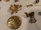 Mixed Lot Gold   Silver Tone Metal Brooch Pins  Tie Pins   Lapel Pins 