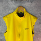 Gore Bike Wear Windstopper Vest Yellow Cycling Gilet L Windproof