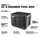 Toughbuilt Stacktech 3-drawer Tool Box  Durable Plastic Storage Organizer  Black