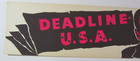 Deadline-u s a  Original 1952 Movie Banner Poste - Humphrey Bogart Day-glo Noir 