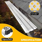 Gutter Guard  5 Inch Width  Aluminum Leaf Filter Diy Gutter Cover  16 Pcs 54 Ft