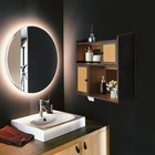 Wall Mounted Bathroom Cabinet Medicine Cabinet Organizer With Doors   Lights New