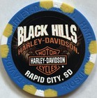 Harley Davidson Wide Print Poker Chip From Black Hills Hd In South Dakota