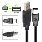 Usb Type-a Male To Firewire Ieee 1394 6-pin Male Adapter Cable Convertor Cord Au