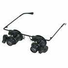20x Magnifying Eye Magnifier Glasses Loupe Lens Jeweler Watch Repair Led Light