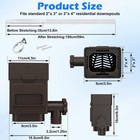 Rainwater Collection System For 2 x 3  Or 3 x 4  Residential Downspouts  Brown