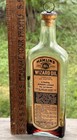 Antique Hamlin   s Wizard Oil Paper Label Medicine Bottle W  Contents Cork 1890s