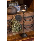 Candle Holder Iron Metal Magnifying Glass Antique Style Adjustable Stand