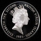 1985 British Virgin Islands  20 Silver Proof Coin  5677 Oz  b798