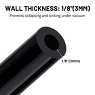 6x 3 4 5 6 8 10mm 5ft Car Automotive Silicone Vacuum Tubing Hose Line Kit Black