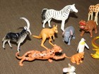 Vintage Toy Lot Of 20 Mini Plastic Animals Giraff Alligator Zebra Lion Elephant 