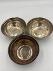 Set Of 3 Vintage Reed   Barton Silver Soldered Bowls  2800 Hotel Silverware Lot