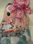 Pink Princess Baby Shower Gift Basket Newborn Gift Set   Bunny Bathrobe   Rattle