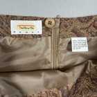 Talbots Womens Brown Paisley Wool Maxi Skirt Vintage Tapestry Lined Approx Sz 10